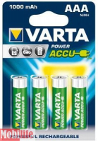 Аккумулятор Varta AAA HR03 1000mAh NiMh 4шт POWER ACCU 56763101404 Цена 1шт.