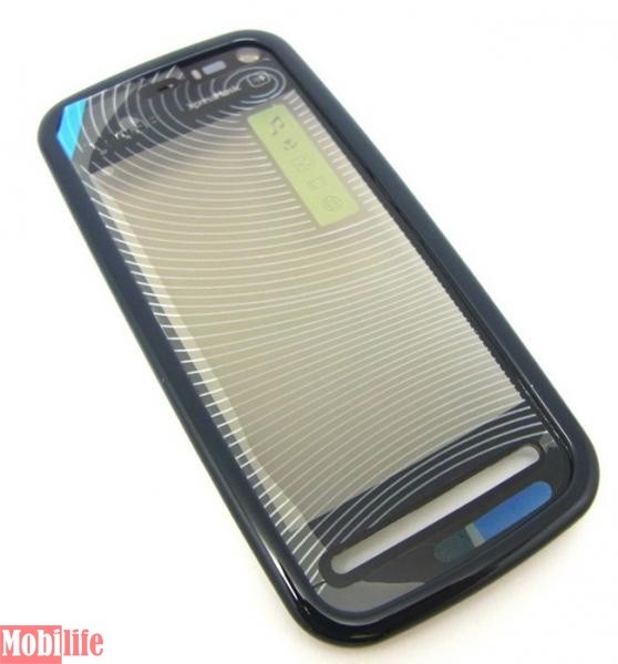 Сенсорное стекло (тачскрин) для Nokia 5800 с передней панелью Черный
