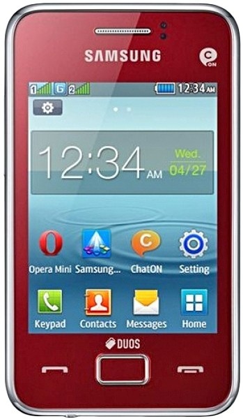 Samsung S5222 DUOS flamingo red - 