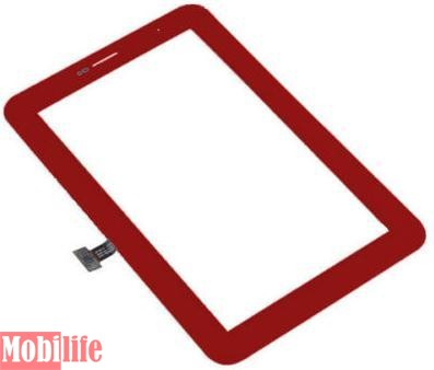 Сенсорное стекло (тачскрин) для Samsung P3110 Galaxy Tab2 7.0 красный