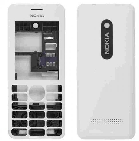 Корпус Nokia Asha 206 Белый - 532748