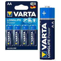 Батарейка Varta AA LR06 4шт Longlife Power (04906121414) Цена за 1 елемент.