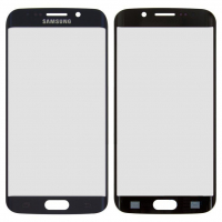 Стекло дисплея для ремонта Samsung G925 Galaxy S6 EDGE черный