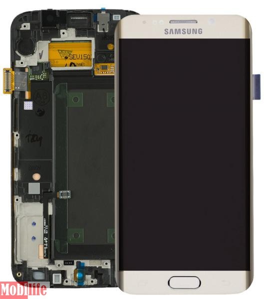 Дисплей Samsung G925F Galaxy S6 Edge с сенсором Белый original - 545018
