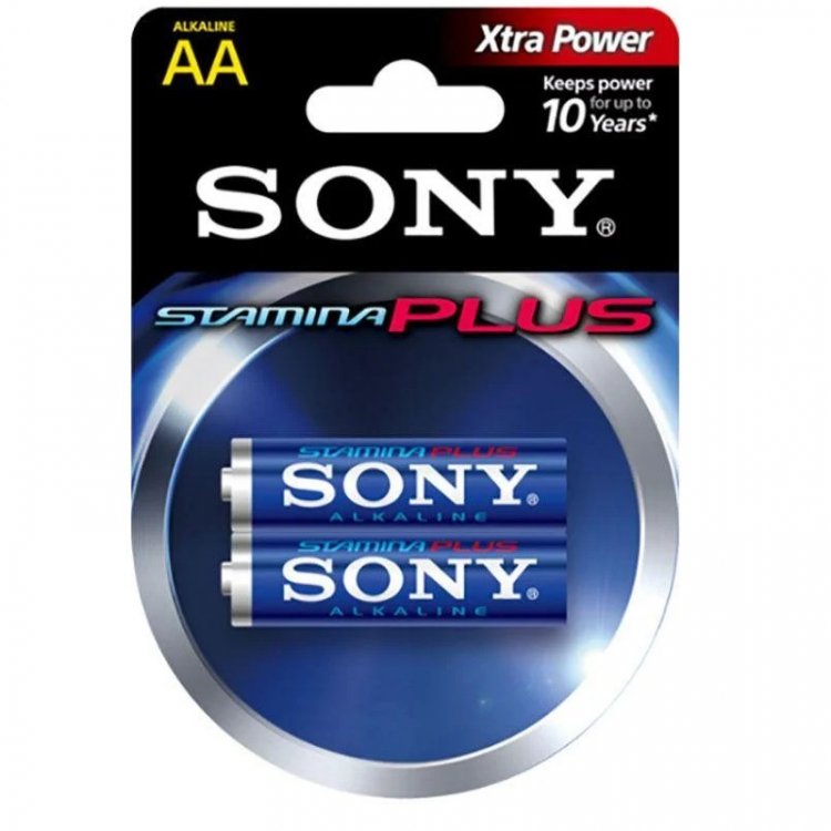 Батарейка Sony AA LR06 Stamina Plus 2шт. Цена 1шт - 201028