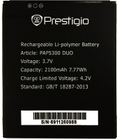 Аккумулятор для Pioneer B210, E90W, Prestigio MultiPhone PAP5300 Duo 2100mAh