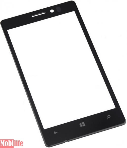 Стекло дисплея для ремонта Nokia Lumia 925 RM-910, RM-892 черный - 539094