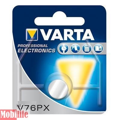 Батарейка Varta V76PX, SR44, G13, GPS76E, S1154, MS76, ELECTRONICS ALKALINE 04075101401 - 539894