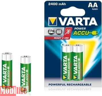 Аккумулятор Varta AA HR06 2400mAh R2U NiMh 2шт POWER ACCU 56756101402 Цена 1шт. - 525586
