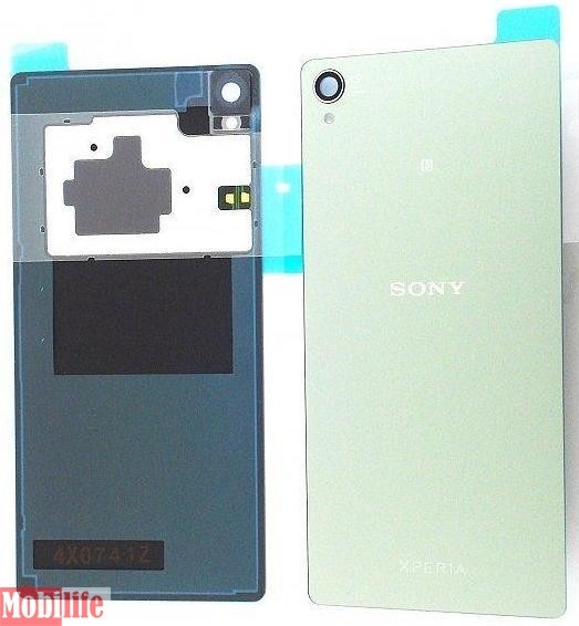 Задняя крышка Sony D6633, D6603, D6643, D6653 Xperia Z3, Z3 Dual (с адгезивной плёнкой и NFC антенной) зелёный - 544780