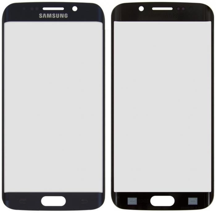 Стекло дисплея для ремонта Samsung G925 Galaxy S6 EDGE Синее - 546124