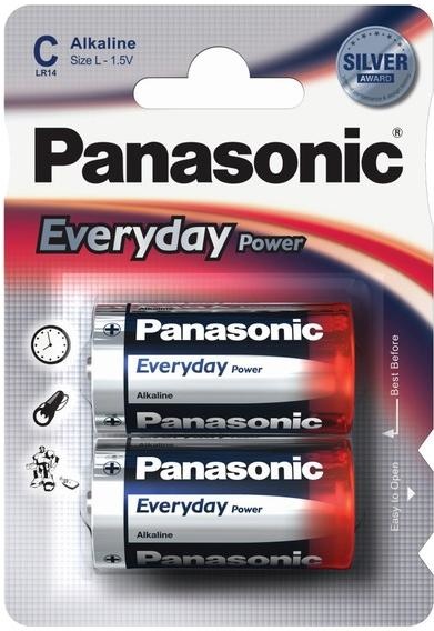 Батарейка Panasonic C LR14 Everyday Power Alkaline 2шт LR14REE2BR Цена упаковки. - 534445