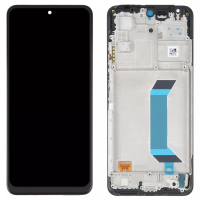 Дисплей Xiaomi Redmi Note 12 5G, Poco X5 5G с сенсором и рамкой, черный, оригинал