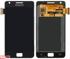 Дисплей (екран) для Samsung i9105 Galaxy S2 Plus з сенсором Чорний Original