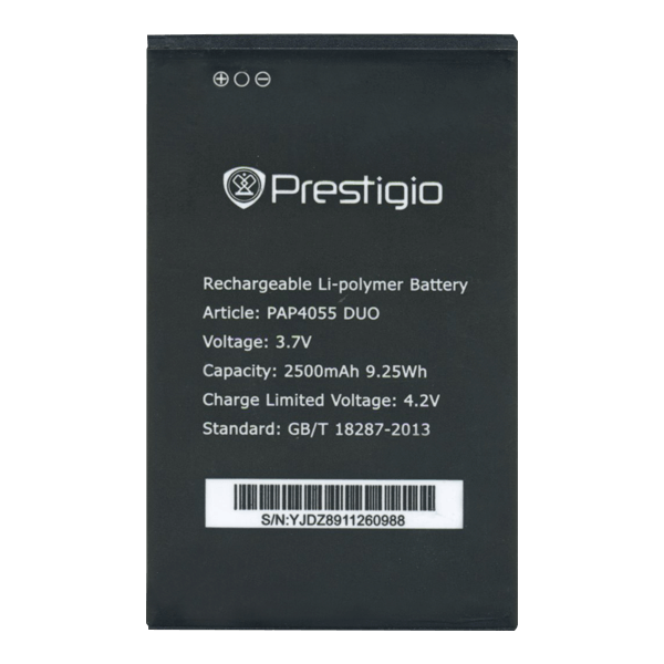 Аккумулятор для Prestigio MultiPhone 4055 DUO (PAP4055DUO) 2500mAh - 548698