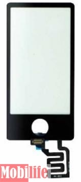 Сенсорное стекло (тачскрин) для iPod Nano 7G черный