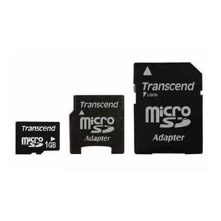 Карта памяти Transcend 1 Gb microSD + 2 Card Adaptors - 112989