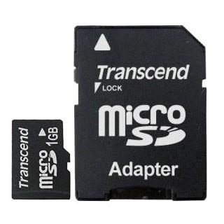 Transcend 1 Gb microSD + Adapter - 112987