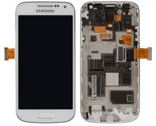 Дисплей для Samsung i9190 Galaxy S4 mini, I9192 Galaxy S4 Mini Duos с сенсором передней панелью белый оригинал - 541988
