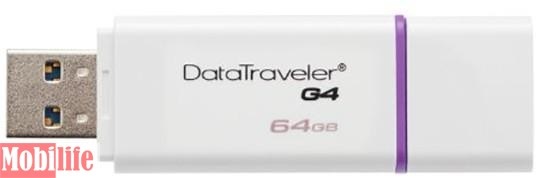 USB флешка Kingston 64 GB DataTraveler G4 USB 3.0 Violet DTIG4/64GB - 536160