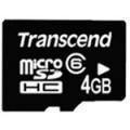 Карта пам'яті Transcend 4 Gb microSDHC class 6