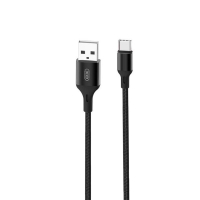 Дата-кабель USB XO NB143 1м Type-C плетений black