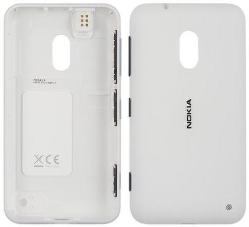 Задняя крышка Nokia 620 Lumia с боковыми кнопками белый - 534157