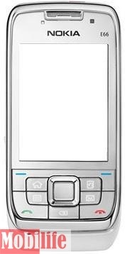 Корпус Nokia E66 серебро - 507337