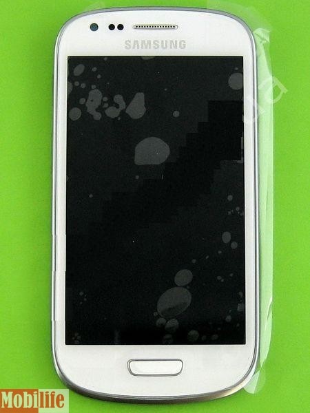 Дисплей Samsung i8190 Galaxy S3 mini с сенсором с рамкой белый - 537660