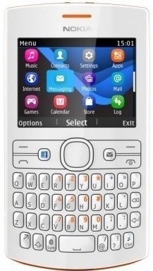 Nokia Asha 205 (Orange White) - 