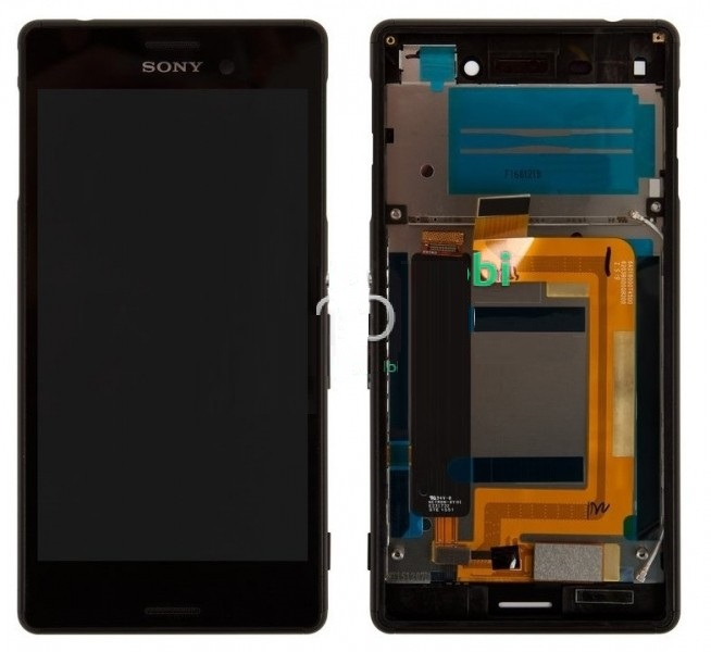 Дисплей для Sony Xperia M4 Aqua Dual E2312, E2333 с сенсором и рамкой черный - 549006