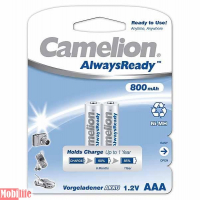 Аккумулятор Camelion AAA R03 2шт 800 mAh Ni-MH Always Ready Цена упаковки.