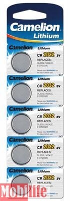 Батарейка Camelion CR2032 5шт Цена упаковки. - 525633