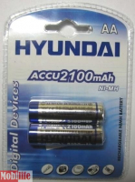 Аккумулятор Hyundai R06 AA 2шт 2100 mAh Ni-MH Цена 1шт.