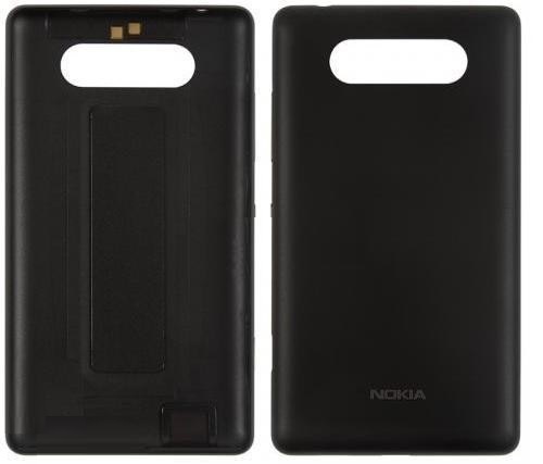 Задняя крышка Nokia 820 Lumia черный с боковыми кнопками - 534165