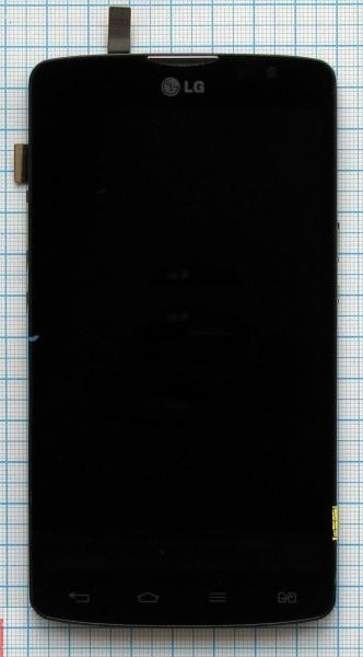 Дисплей для LG L80 D385 с сенсором и рамкой Черный Original - 542701