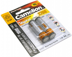 Аккумулятор Camelion AA R06 2шт 2700mAh NiMh NH-AA2700BP2 Цена упаковки.