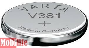 Батарейка часовая (кнопочная) Varta 381, V381, SR1120SW, SR55 (00381101111) - 532692
