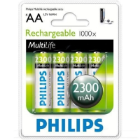 Аккумулятор Philips MultiLife Ni-MH AA, R6 (2300mAh) 4шт Цена 1шт