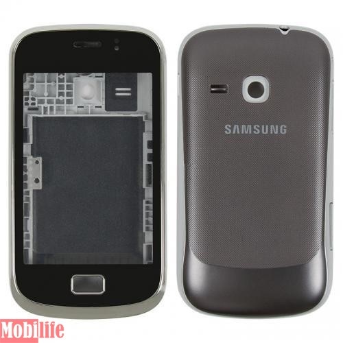Корпус для Samsung S6500 Galaxy mini 2 серый - 534276