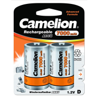 Аккумулятор Camelion D R20 2шт 7000 mAh Ni-MH Цена за 1 елемент.