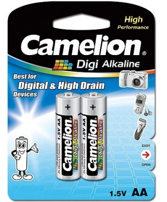 Батарейка Camelion AA LR06 2шт Digi Alkaline Цена упаковки. - 525639