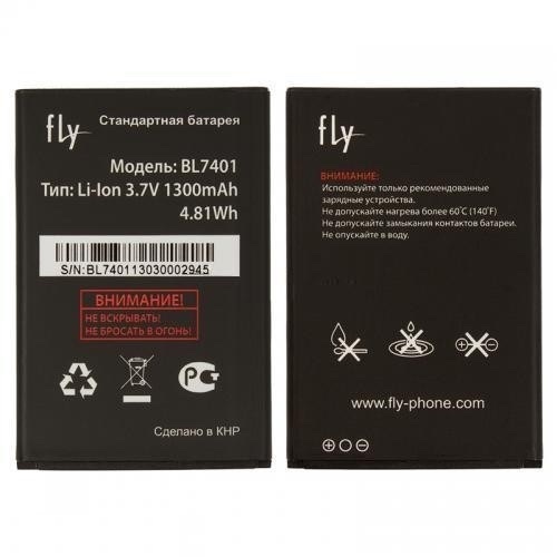 Аккумулятор для Fly BL7401 IQ238 (Li-ion 3.7V 1300mAh), Оригинал - 535279