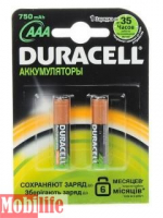 Аккумулятор Duracell HR03 (AAA) 750 mAh 2шт Цена упаковки.
