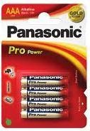 Батарейка Panasonic AAA LR03 Pro Power Alkaline 4шт LR03XEG4BP Цена упаковки. - 203100