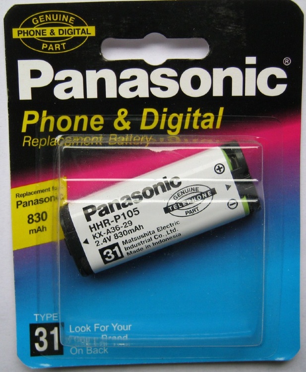 Аккумулятор Panasonic KX-A36-29 HHR-P105 830mAh original TYPE 31 - 535083