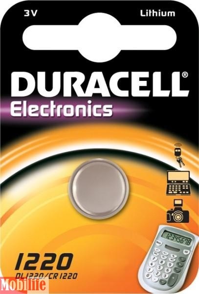 Батарейка Duracell CR1220 bat 3B Lithium 1шт - 535084