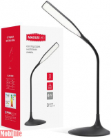 Настільна лампа світлодіодна (Led) Maxus DKL 6W 4100K BK Square (1-DKL-002-01)