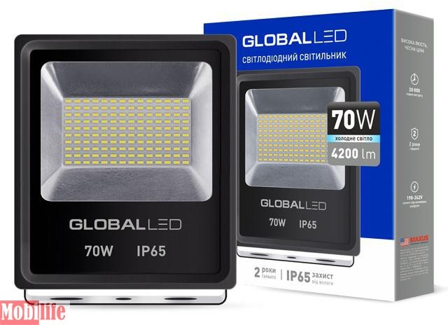 Прожектор светодиодный (LED) Global 70W 5000K (1-LFL-005) - 550430