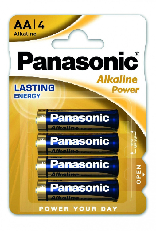 Батарейка Panasonic AA LR06 Alkaline Power 4шт Цена упаковки. - 203105